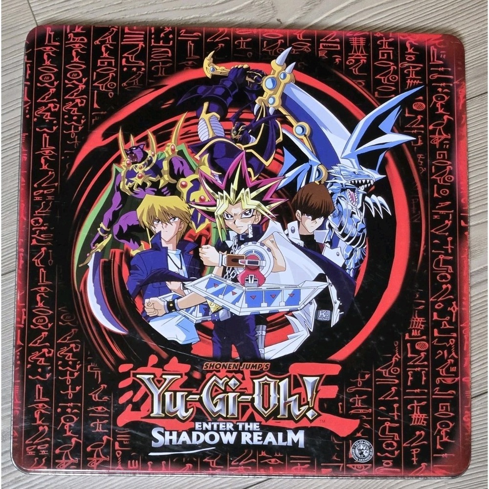 Yugioh Large Mega Tin 1996 11"x11" Empty Trading Card Game TCG Yugioh!